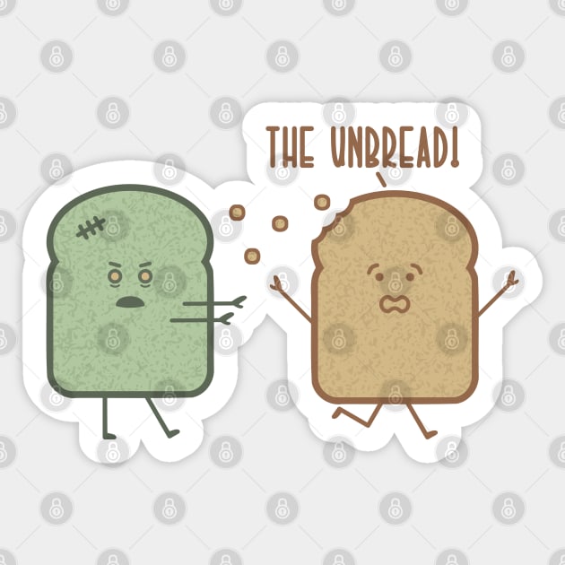 The Unbread Sticker by MorvernDesigns